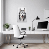 Husky Gaze Artwork Office Demo
