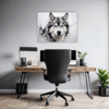Husky Gaze Artwork Office Demo