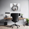 Husky Gaze Artwork Office Demo