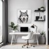 Husky Gaze Artwork Office Demo