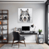 Husky Gaze Artwork Office Demo