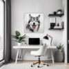 Husky Gaze Artwork Office Demo