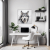 Husky Gaze Artwork Office Demo