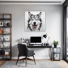 Husky Gaze Artwork Office Demo
