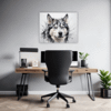 Husky Gaze Artwork Office Demo