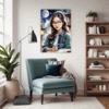 Intellectual Nerd Girl Living Room Demo