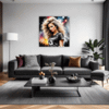 Intense Headbanger Chick Living Room Demo