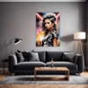 Intense Headbanger Chick Living Room Demo
