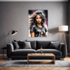 Intense Headbanger Chick Living Room Demo