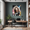Intense Headbanger Chick Office Demo