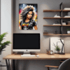 Intense Headbanger Chick Office Demo
