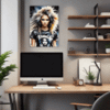 Intense Headbanger Chick Office Demo