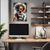 Intense Headbanger Chick Office Demo