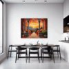Italian Village at Dusk Dining Room Demo
