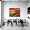 Italian Village at Dusk Dining Room Demo