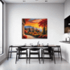 Italian Village at Dusk Dining Room Demo