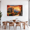Italian Village at Dusk Dining Room Demo