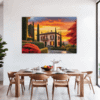 Italian Village at Dusk Dining Room Demo
