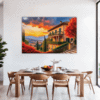 Italian Village at Dusk Dining Room Demo