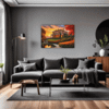 Italian Village at Dusk Living Room Demo