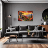 Italian Village at Dusk Living Room Demo