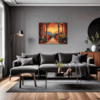 Italian Village at Dusk Living Room Demo