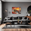 Italian Village at Dusk Living Room Demo