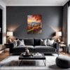 Italian Village at Dusk Living Room Demo