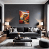 Italian Village at Dusk Living Room Demo