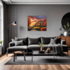 Italian Village at Dusk Living Room Demo