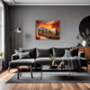 Italian Village at Dusk Living Room Demo