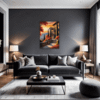 Italian Village at Dusk Living Room Demo