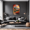 Italian Village at Dusk Living Room Demo