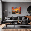 Italian Village at Dusk Living Room Demo