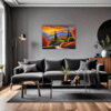 Italian Village at Dusk Living Room Demo