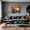 Italian Village at Dusk Living Room Demo