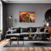Italian Village at Dusk Living Room Demo