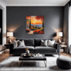 Italian Village at Dusk Living Room Demo