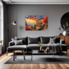 Italian Village at Dusk Living Room Demo