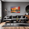 Italian Village at Dusk Living Room Demo