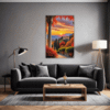 Italian Village at Dusk Living Room Demo