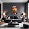 Italian Village at Dusk Living Room Demo