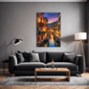 Italian Village Dusk Living Room Demo