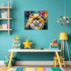 Joyful Persian Cat Children's Room Demo