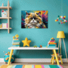 Joyful Persian Cat Children's Room Demo