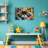 Joyful Persian Cat Children's Room Demo