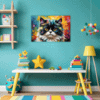 Joyful Persian Cat Children's Room Demo