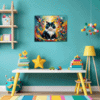 Joyful Persian Cat Children's Room Demo