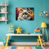 Joyful Persian Cat Children's Room Demo