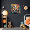 Joyful Persian Cat Children's Room Demo